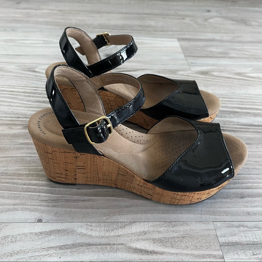 Clarks sandals.